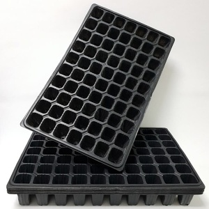 Set de 100 tavi alveolare de 72 celule pentru rasaduri de legume si flori