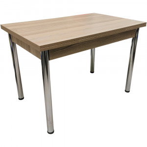 Set masa extensibila model Cordoba, MDF cu 4 scaune, living si bucatarie, picioare cromate