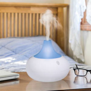 Umidificator difuzor aromaterapie, difuzie 360°, lampa de veghe, 140 ml
