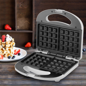 Aparat vafe waffles VITEK VT-7150, 750W, mecanic, termoplastic, non stick, 2 forme