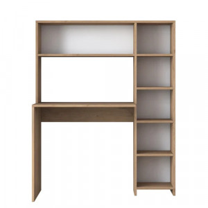 Birou cu 6 rafturi,nuc.Dimensiuni 113.2x141.8x40cm,Prya