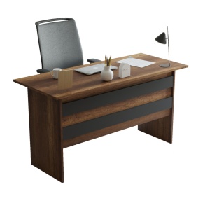 Birou Zota, 140,3x60x74 cm, nuc - antracit