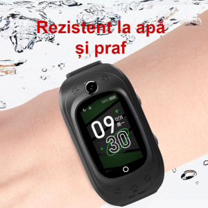Ceas inteligent smartwatch copii cu GPS si cartela, rezistent la apa, Efour Tech FG-41, bleu