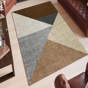 Covor multicolor Phell, 80 x 150 cm, poliester, lavabil, antiderapant