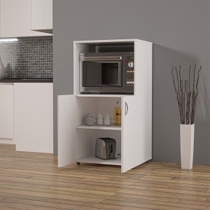 Dulap bucatarie multifunctional alb lucios, 110x40x60cm