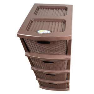 Dulap plastic universal pentru depozitare, cu 4 sertare, model Aristocrat