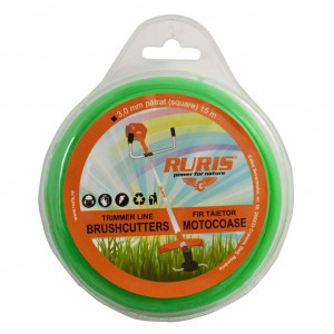 Fir trimmer 3 mm de 15 m (patrat)