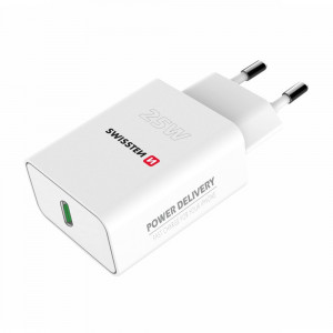 Incarcator retea priza PD pentru iPhone si Samsung, 25W, Swissten