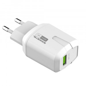 Incarcator retea SMS-Q02, Lightning, Alb