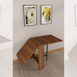 Masa extensibila bucatarie - living Flamingo, nuc