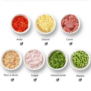 Mixer - tocator 2 in 1, fara fir, pentru carne, fructe, legume, sau condimente