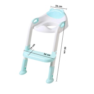 Reductor pentru toaleta cu scarita pentru copii, bleu, ArteNova