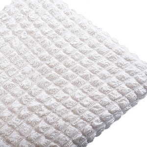 Set 6 huse elastice universale pentru scaun, creponate, alb
