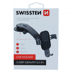 Suport auto telefon mobil, ventuza cu gel, Swissten S-Grip
