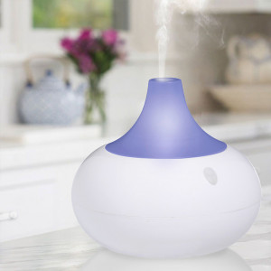 Umidificator difuzor aromaterapie, difuzie 360°, lampa de veghe, 140 ml