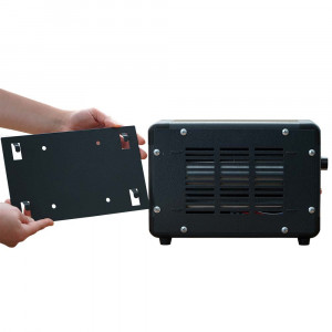 Aeroterma Heatbox Mini 2000W, 4 trepte, neagra