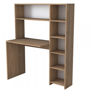 Birou cu 6 rafturi,nuc.Dimensiuni 113.2x141.8x40cm,Prya
