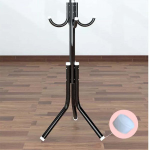 Cuier metalic cu picior de 175 cm, cu 12 agatatoare Asos, negru