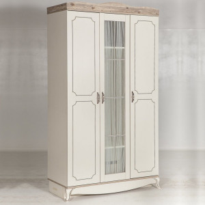Dulap dormitor Mira, Asos Home, ivoire, 131x219x53cm
