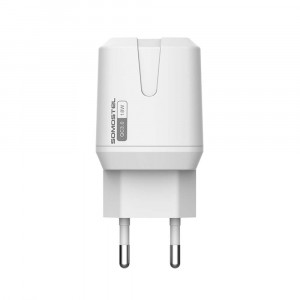 Incarcator retea SMS-Q02, PD 18W plus cablu Lightning, alb