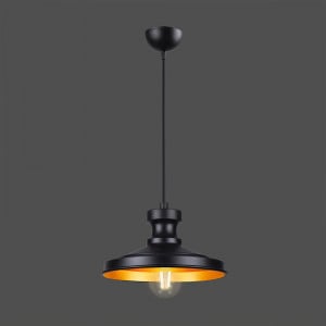 Lustra Hisar, Luxe Lighting, Negru, 22x109 cm