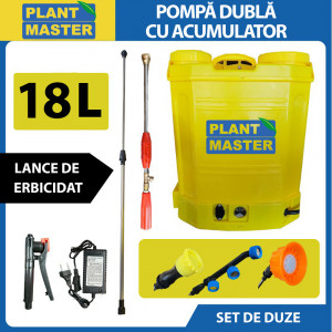 Vermorel - pompa dubla cu acumulator 18 l, Plant Master