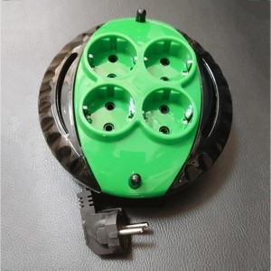 Prelungitor retractabil, 4 prize, 5 metri lungime