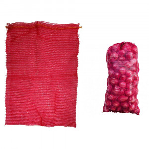 Saci plasa raschel 40KG, rosu, 50x80cm, set 100 bucati