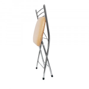 Scaun pliabil tapitat living - bucatarie, crem