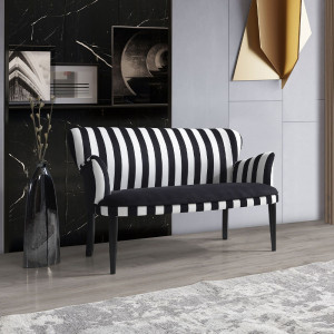 Set canapea 2 locuri cu 2 fotolii, ZEBRA, tapitat stofa, cadru lemn