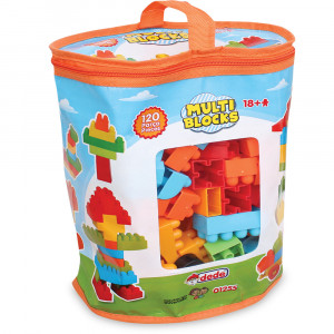 Set de construit cu 120 piese imbunatatire abilitati copii, Dede