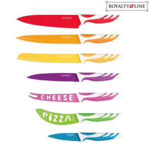 Set de cutite multicolore 7 piese Royalty Line - RL-COL7A