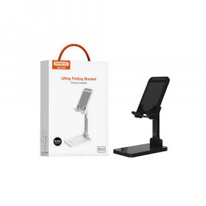 Suport pliabil de birou pentru telefon mobil sau tableta, SMS-ZB04, unghi de ajustare de 270 grade, negru