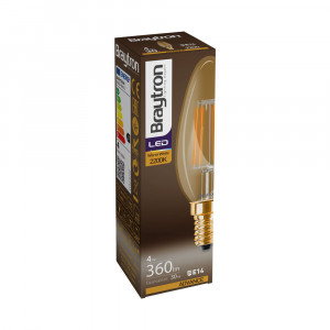 Bec LED cu filament 4W C35 400LM 2700K E14