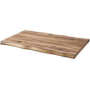 Blat masa cu margini neregulate, MDF, aspect lemn natural, 70x120 cm