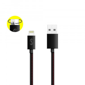 Cablu date Fonex reversibil 2 in 1 microUSB/Lightning 1m NEGRU