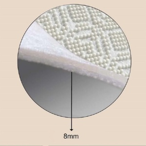 Covor multicolor Phell, 80 x 150 cm, poliester, lavabil, antiderapant