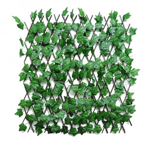 Gard paravan gard viu cu frunze artificiale, extensibil, gradina - terasa