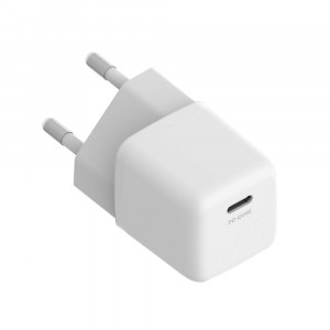 Incarcator retea SMS-Q12, PD 20W,  plus cablu Lightning, alb
