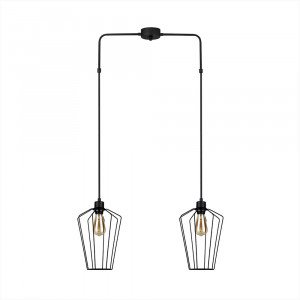 Lustra Luna, Squid Lighting, Negru, 68x25x100 cm