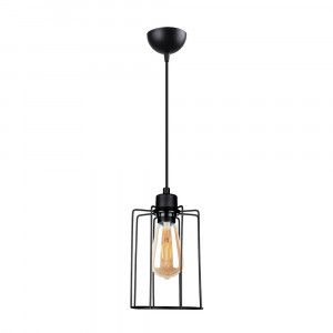 Lustra Silindir, Squid Lighting, Negru, 16x117 cm