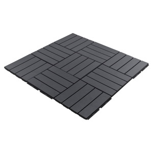 Set placi de podea pentru exterior, 33x33 cm - 9 buc (1 mp), usor de montat, gri - Img 3