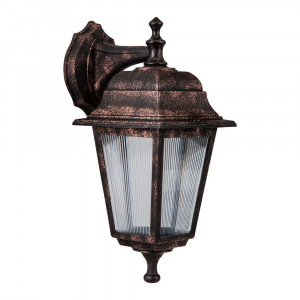 Aplica exterior iluminat, orientare in jos, maro, E27, max. 100W