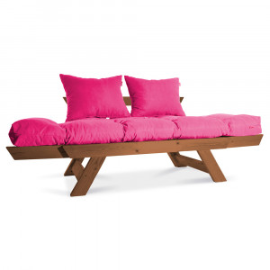 Canapea-extensibila-2-locuri-cadru-lemn-natural-perne-incluse-Sofia-Roz