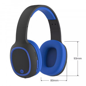 Casti hands-free bluetooth, over-ear, SMS-CJ09, albastre
