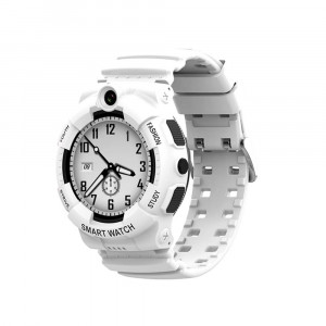 Ceas inteligent smartwatch copii cu GPS si cartela, rezistent la apa, Efour Tech FG-31, alb