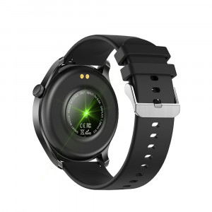 Ceas inteligent smartwatch barbati - femei, ritm cardiac, oxigen sange, tensiune arteriala, Efour Tech KC08, auriu