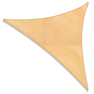 Copertina pentru soare, triunghiulara, cu agatatoare, 180g/mp, dimensiune 3x3x3 metri
