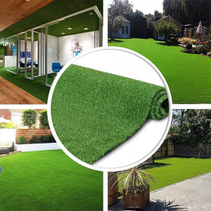 Covor iarba artificiala tip gazon, verde, 1m x 5m