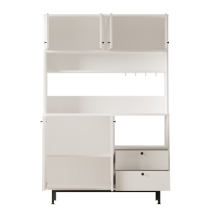 Dulap de bucatarie Cora, 180X120X35,5 cm, culoare alb